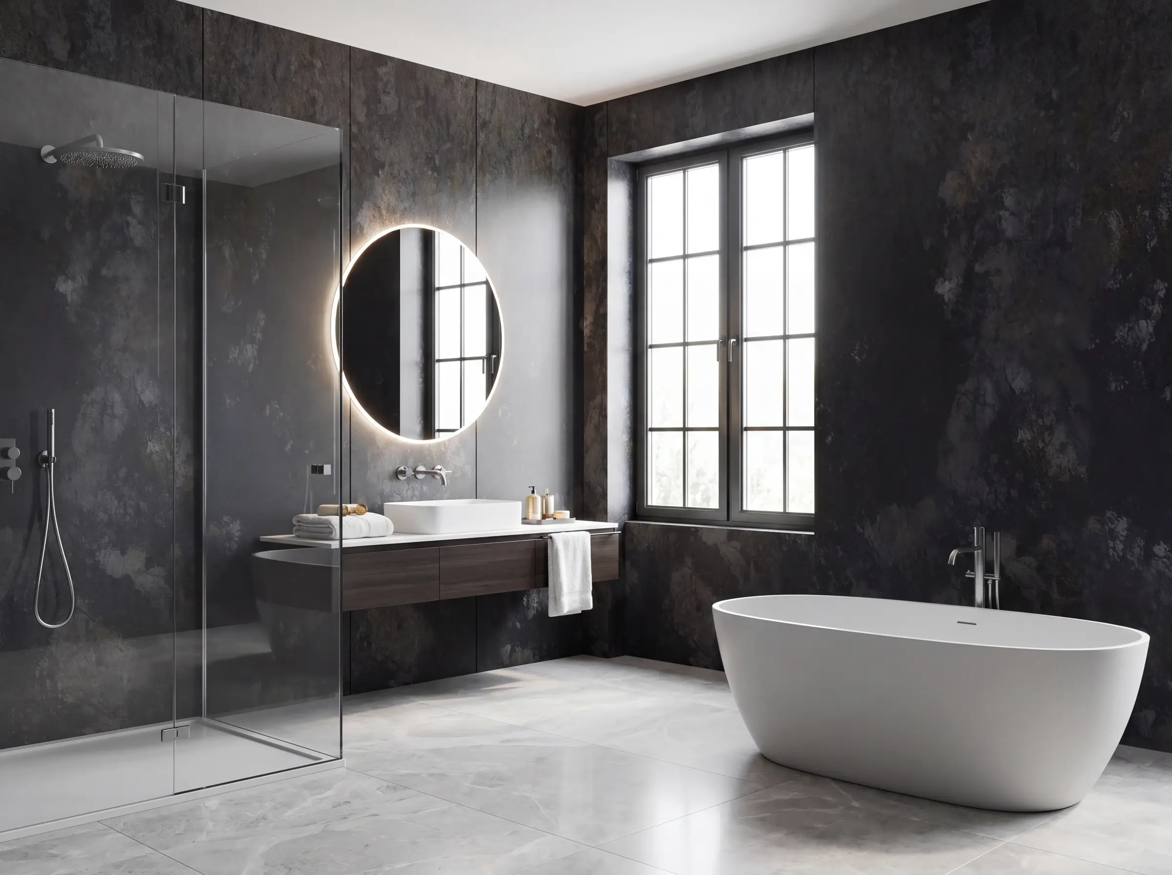 Titanium UPVC wall panel, Matt finish