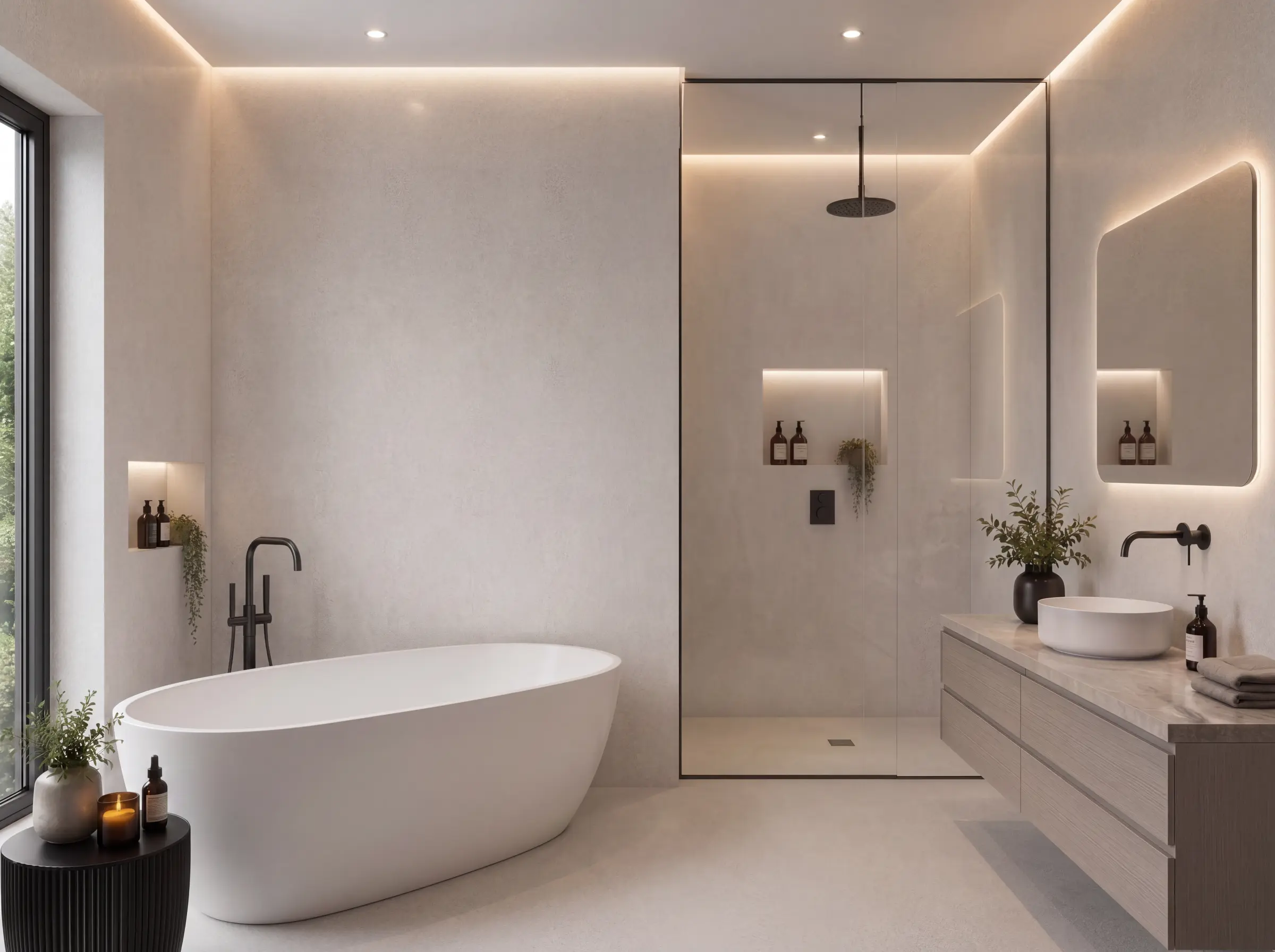 Concrete White UPVC wall panel, Matt finish
